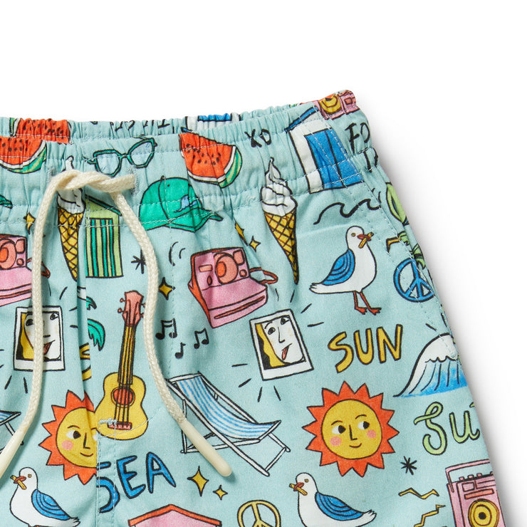Wilson & Frenchy Board Short - Sun, Surf & Sea