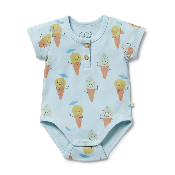 Wilson & Frenchy Henley Bodysuit - Frosty Friends