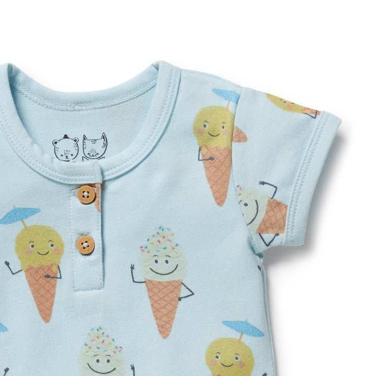 Wilson & Frenchy Henley Bodysuit - Frosty Friends