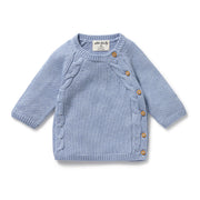 Wilson & Frenchy Organic Knitted Kimono Cardigan - Blue Speckle