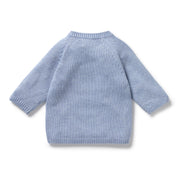 Wilson & Frenchy Organic Knitted Kimono Cardigan - Blue Speckle