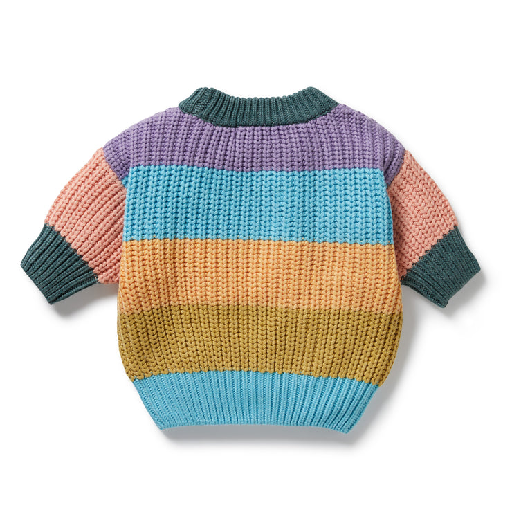 Wilson & Frenchy Rainbow Organic Knitted Jumper