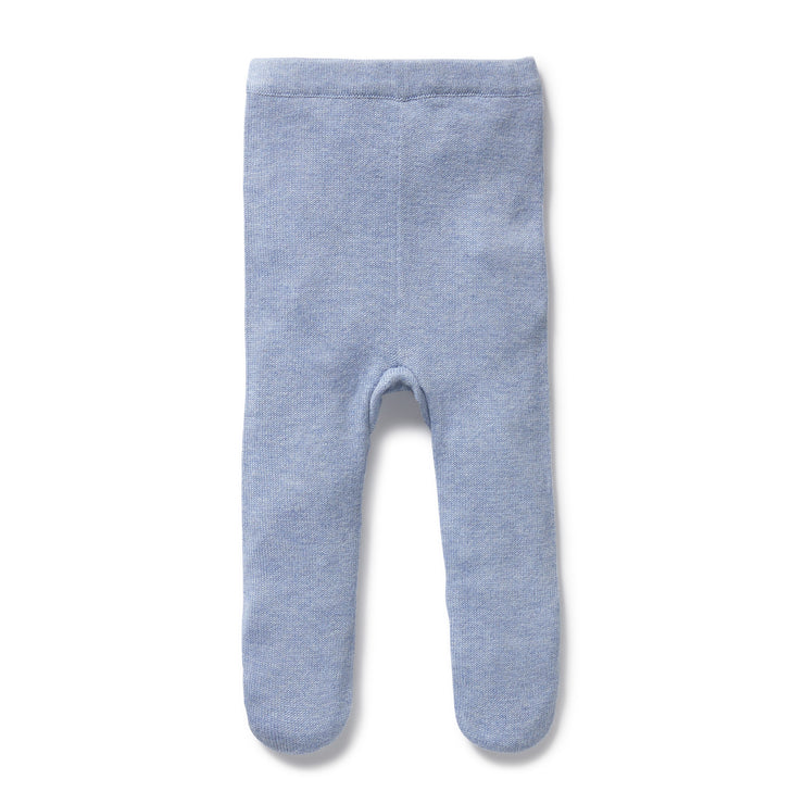 Wilson & Frenchy Organic Knitted Legging - Blue Speckle