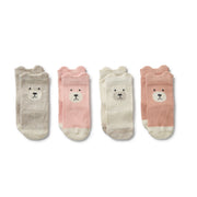 Wilson & Frenchy Girls Organic 4 Pack Baby Socks
