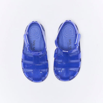 Walnut Frankie Sandals - Cobalt Blue