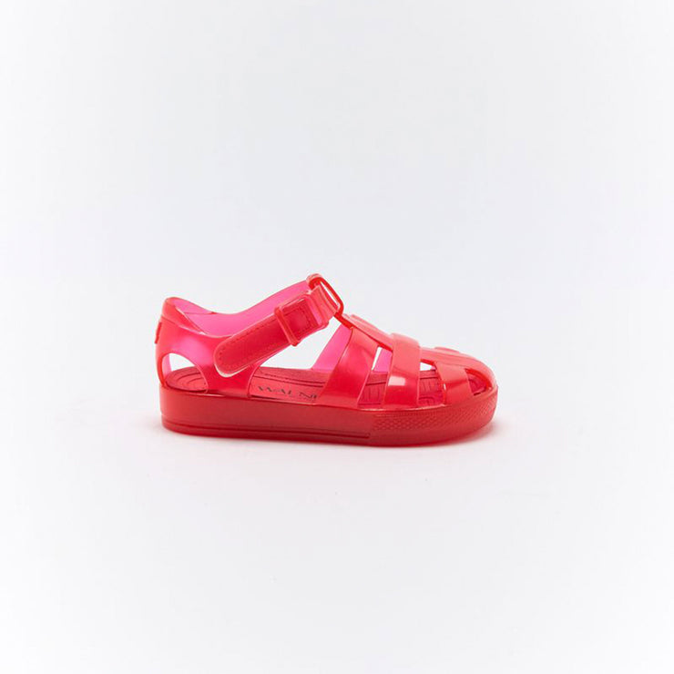 Walnut Frankie Sandals - Red
