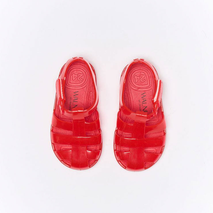 Walnut Frankie Sandals - Red