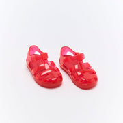 Walnut Frankie Sandals - Red