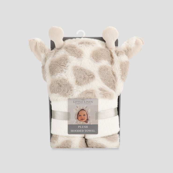 Little Linen Plush Hooded Towel Characters