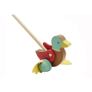 Wooden Push Goose & Mallard Duck