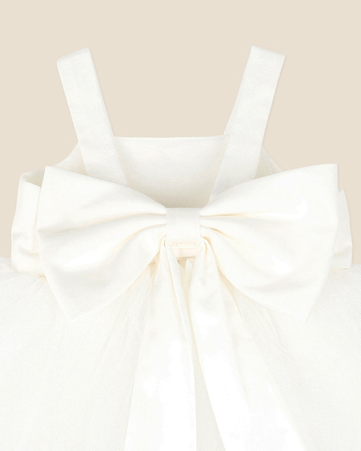 Bebe Embroidered Bodice Tulle Dress 3-5yrs