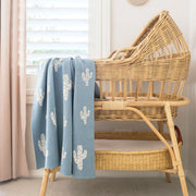 Alimrose Cactus Baby Blanket - Blue