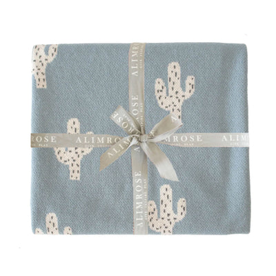Alimrose Cactus Baby Blanket - Blue