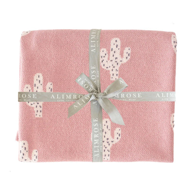 Alimrose Cactus Baby Blanket - Pink