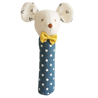 Alimrose Mouse Squeaker - Navy