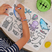 Annabel Trends Silicone Colouring Mat - Sea Animals