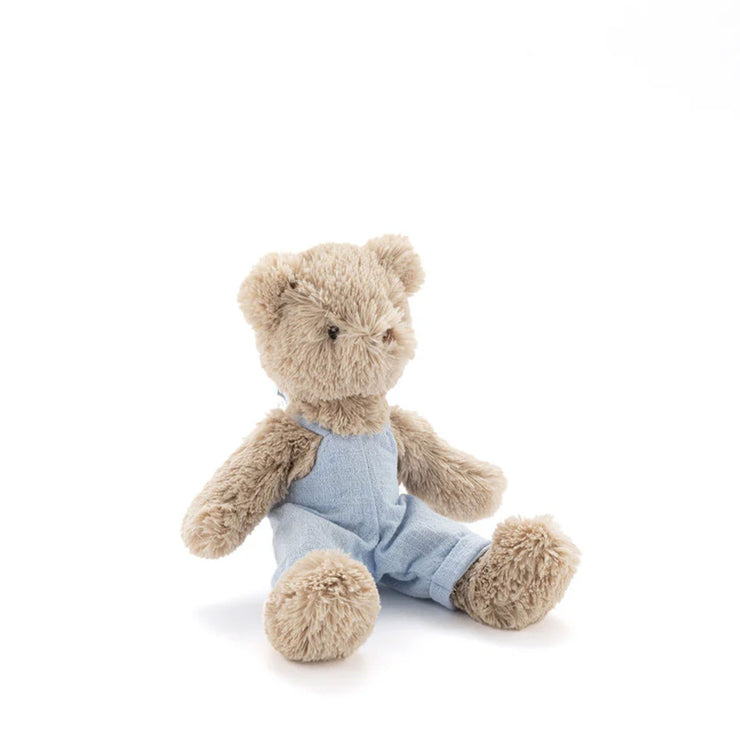Nana Huchy Baby Honey Bear - Baby Blue Overalls