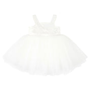 Bebe Embroidered Bodice Tulle Dress