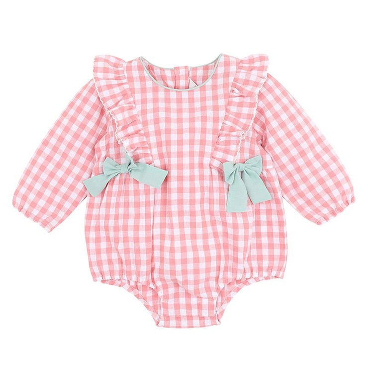 Bebe Lyla Gingham Romper
