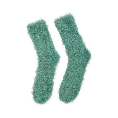 Annabel Trend Short Fuzzy Bed Socks 2 pk