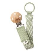 Bibs Pacifier Clip - Ivory/Sage