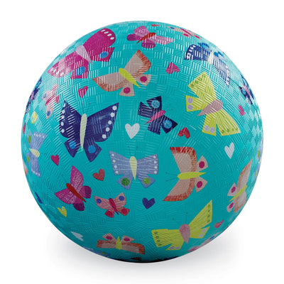 Crocodile Creek Play Ball - Butterfly Rainbow (Aqua)