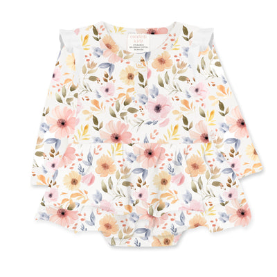 Confetti Kidz Onesie Flutter Dress - Sweet Florals