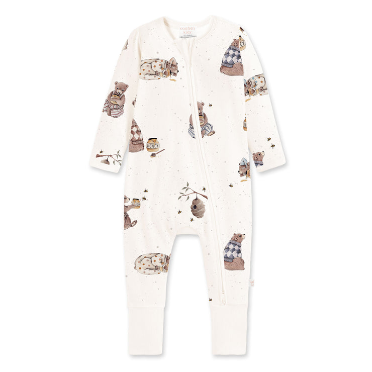 Confetti Kidz Zipsuit - Honey Bears