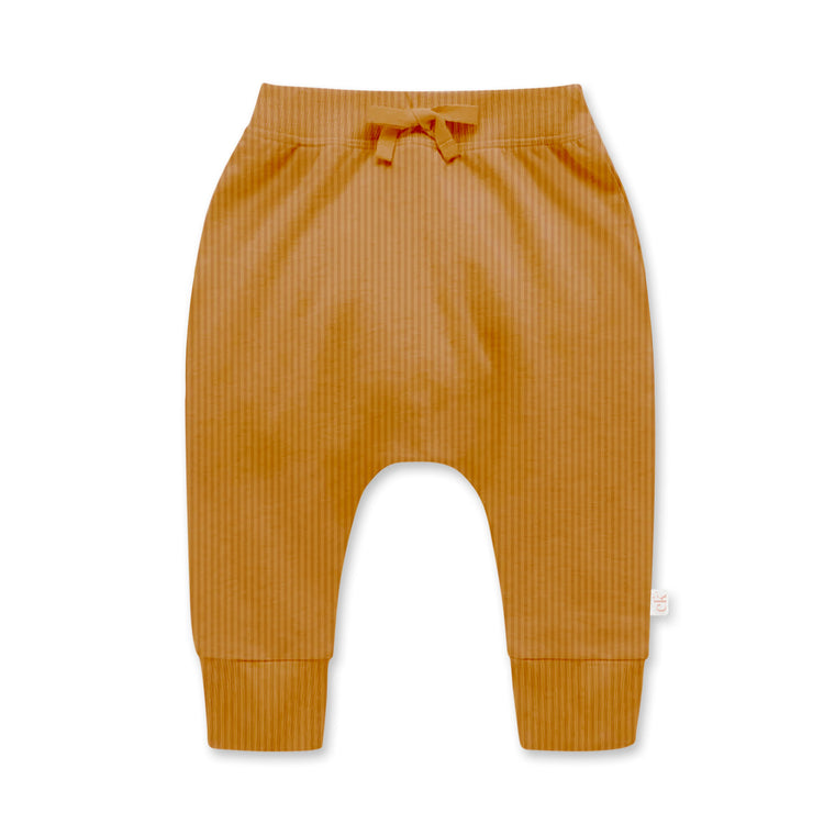 Confetti Kidz Ribbed Slouch Pants - Mustard