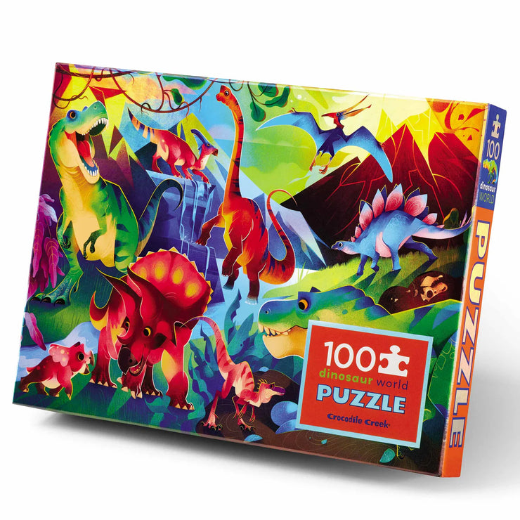 Crocodile Creek Holographic Puzzle - Dinosaur World