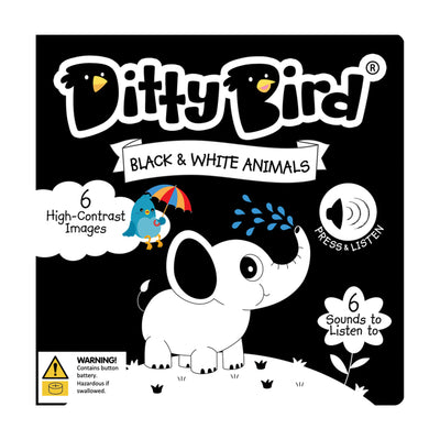 Ditty Bird Black & White Animals Board Book