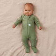 ergoPouch Long Sleeve Layer Romper 1.0 Tog - Moss