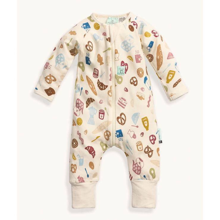 ergoPouch Long Sleeve Layer Romper 1.0 Tog - Bon Appetite