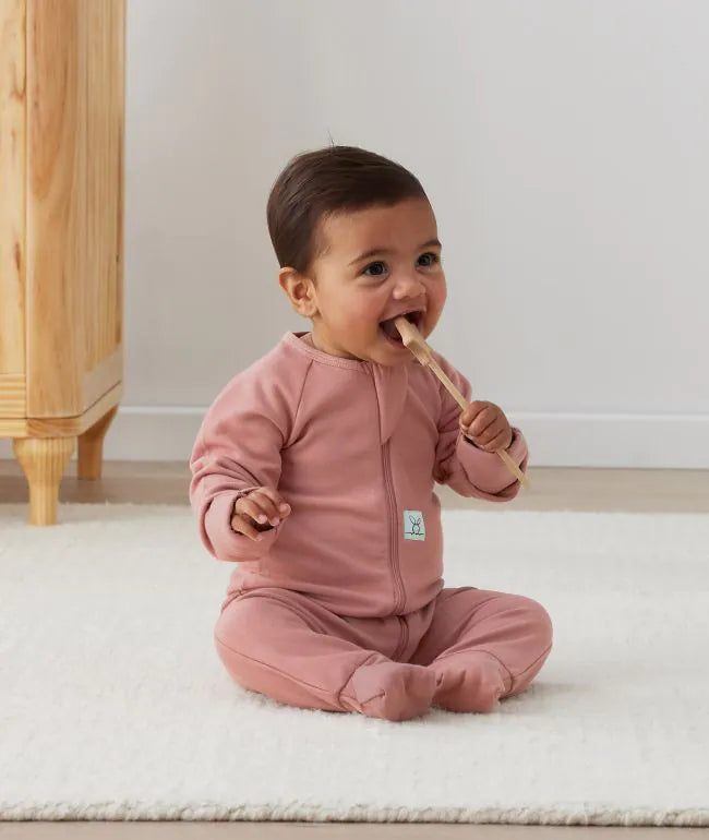 ergoPouch Long Sleeve Layer Romper 1.0 Tog - Rose