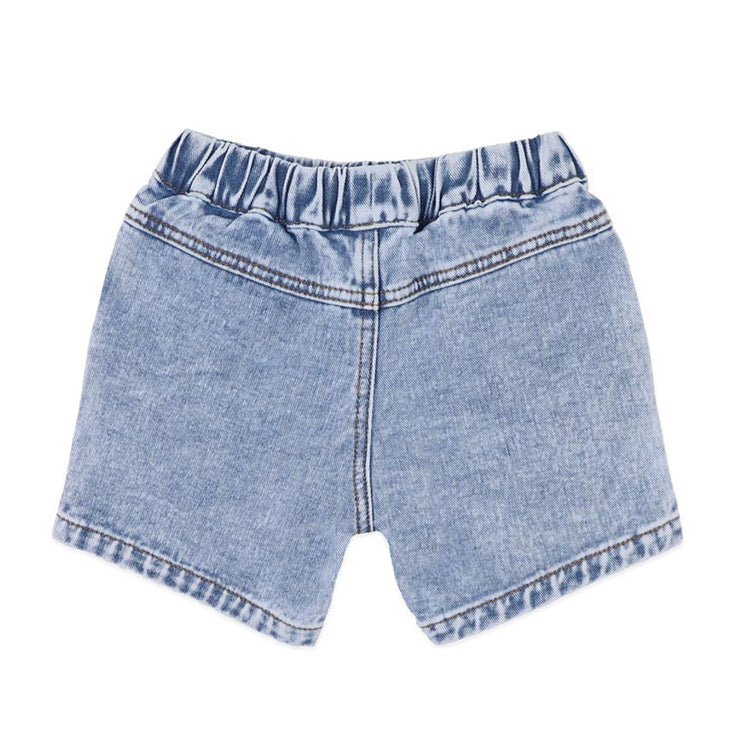 Fox & Finch Acid Wash Denim Shorts