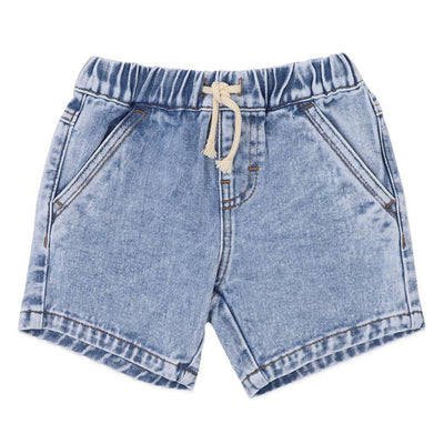 Fox & Finch Acid Wash Denim Shorts
