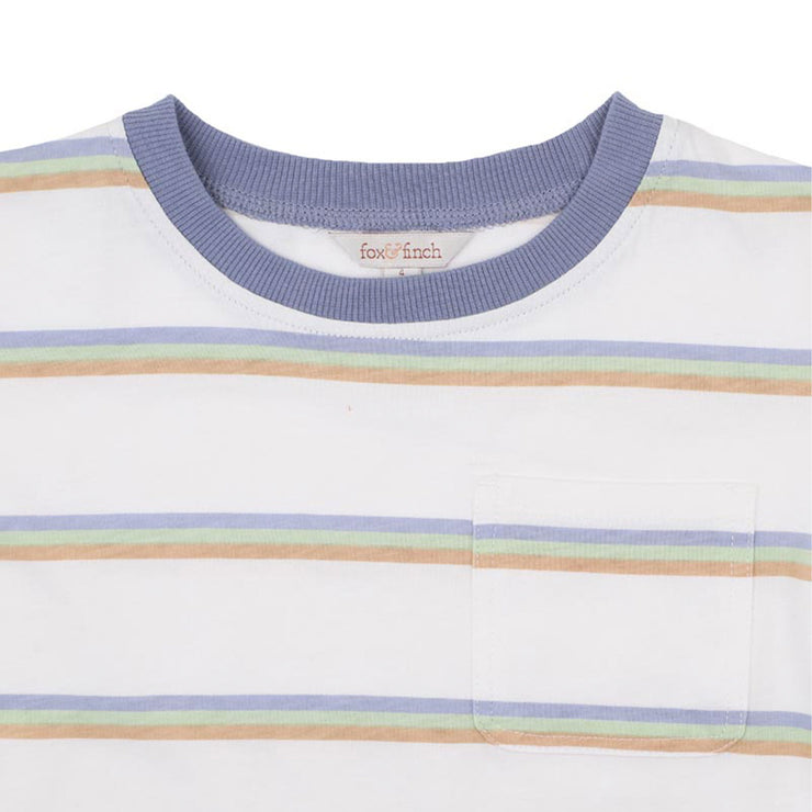 Fox & Finch Wildlings Stripe Pocket Tee