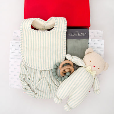 Gelati Stripe Baby Hamper - Minty