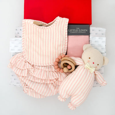 Gelati Stripe Baby Hamper - Peachy