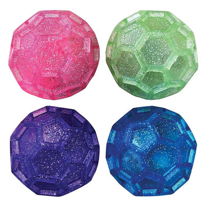 Light Up Glitter Geo Ball