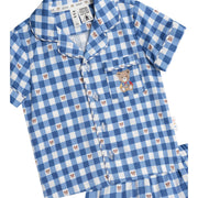 Huxbaby Check PJs - French Navy