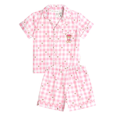 Huxbaby Check PJs - Strawberry