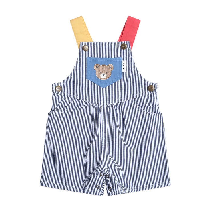 Huxbaby Classic Stripe Short Overalls