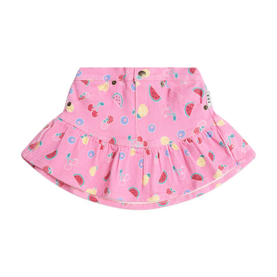Huxbaby Pink Fruit Frilly Skirt