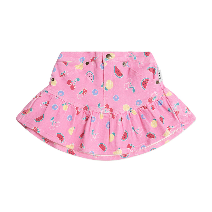 Huxbaby Pink Fruit Frilly Skirt