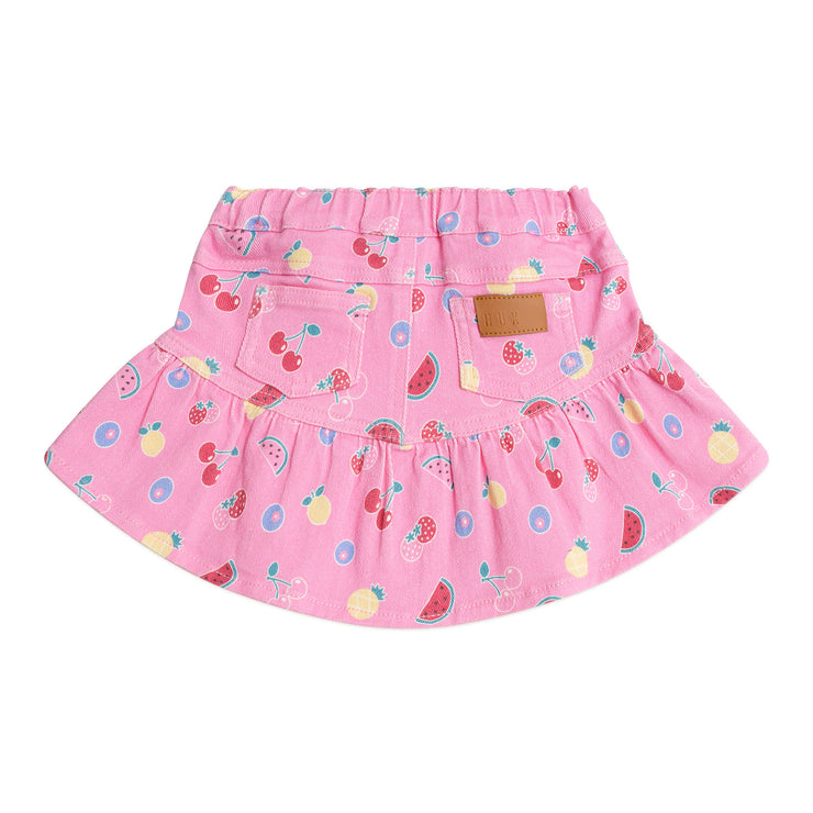 Huxbaby Pink Fruit Frilly Skirt