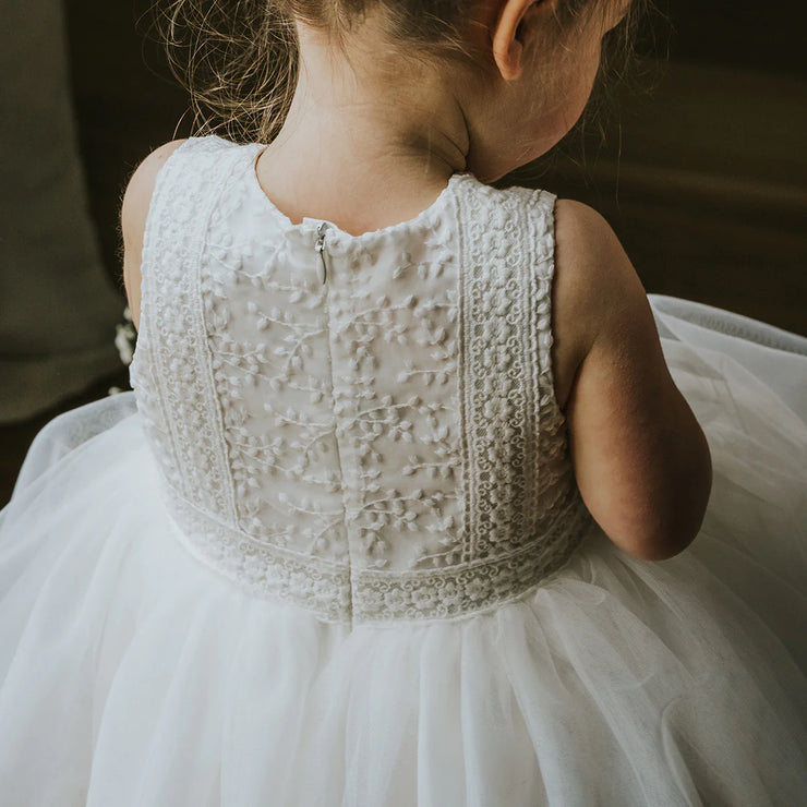 Bebe Embroidered Organza Dress