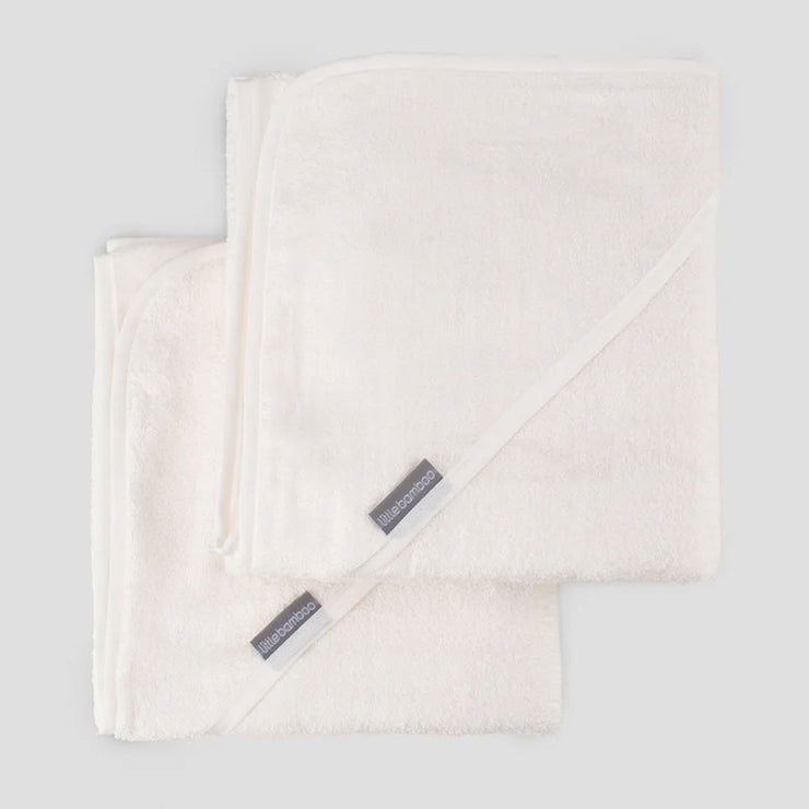 Little Bamboo Baby Hooded Towel 2PK - Natural
