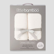 Little Bamboo Baby Hooded Towel 2PK - Natural