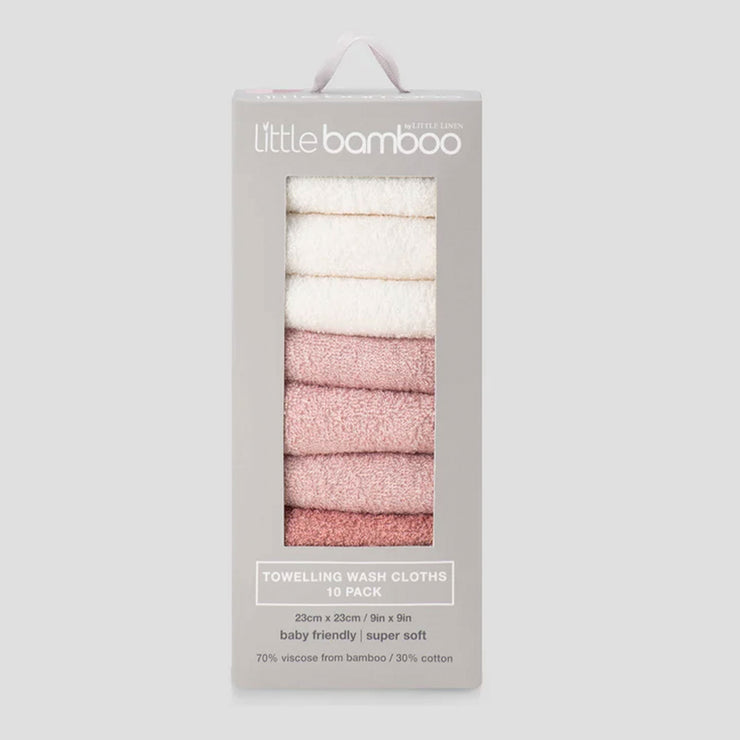 Little Bamboo Towelling Washer - Dusty Rose